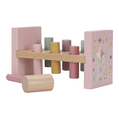 Batti Batti Martello e Pioli Panchina Martellante Pink Fairy Garden Giardino Fatato - Pounding Bench Pink Fairy Garden (LD7346) - immagine 6