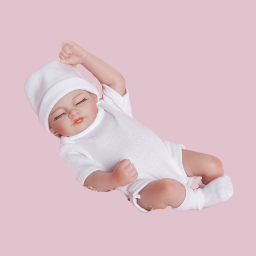 Bambola Reborn “Gelsomina” Total White - immagine 2