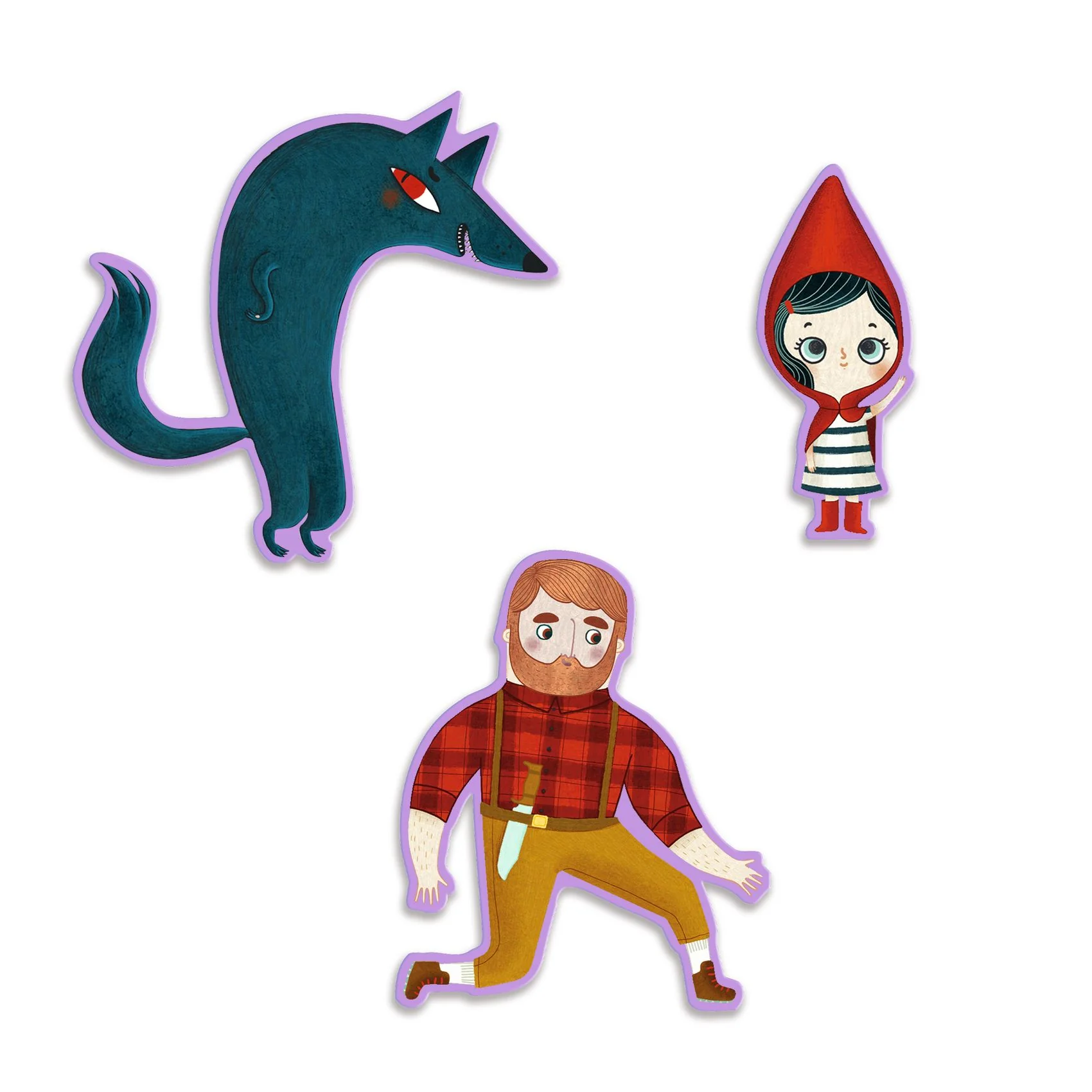 Story Puzzle Cappuccetto Rosso 35 Pcs - Story Puzzle Little Red Riding Hood - immagine 5