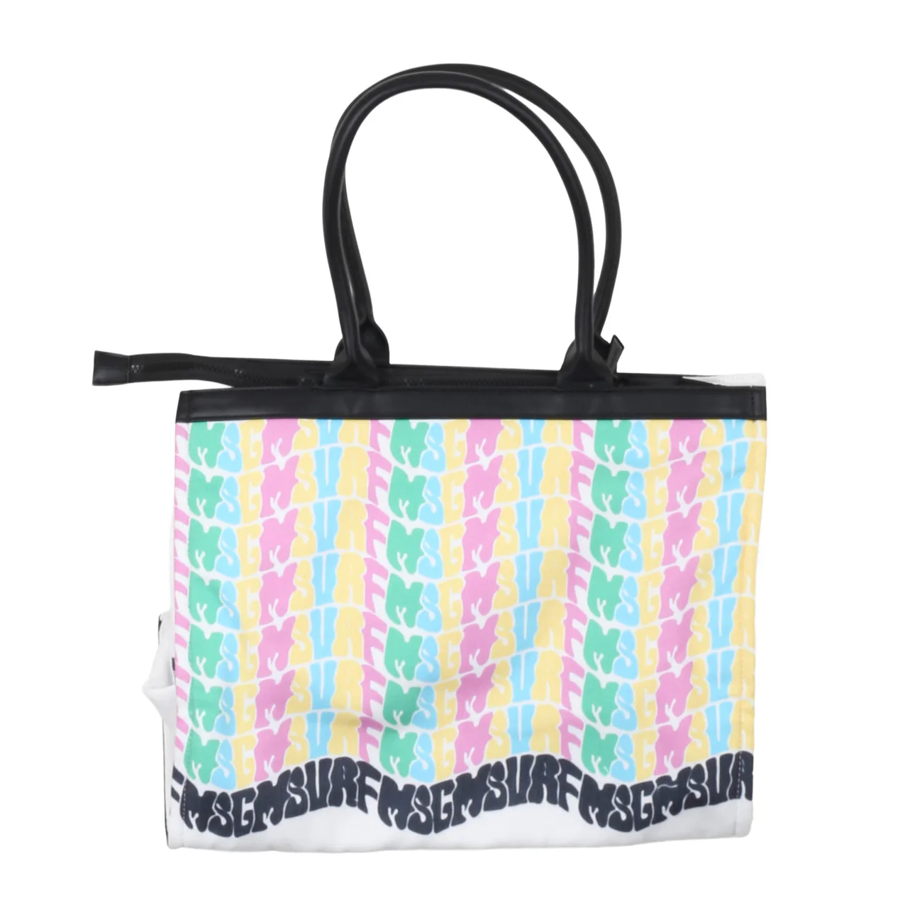 MSGM Borsa Multicolor per Bambine e Ragazze in Canvas ed Ecopelle - immagine 2
